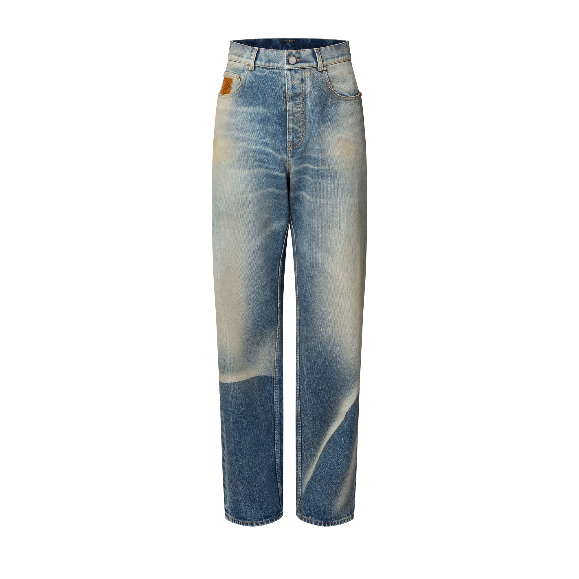 선페이디드 이펙트 데님 스케이트 팬츠 - 의류 | 루이 비통